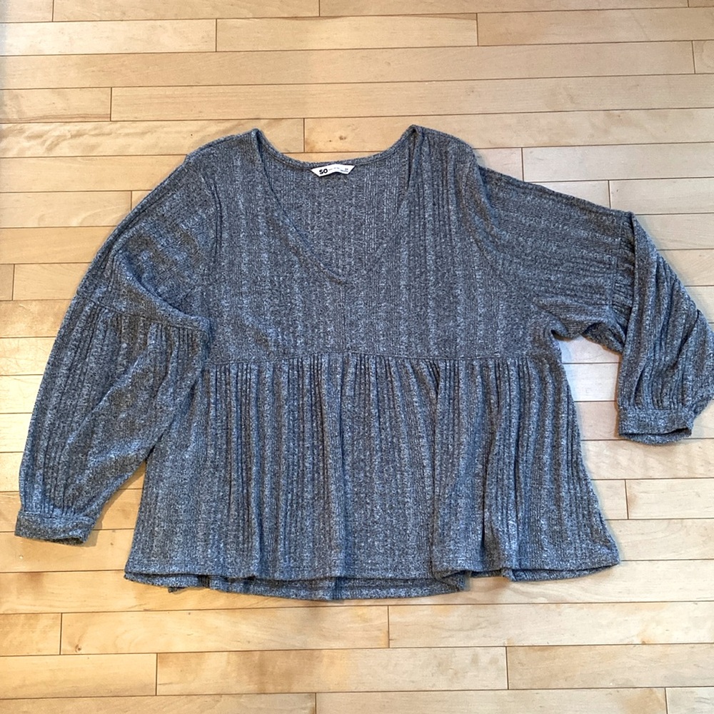Women’s baby doll style v neck sweater - 2x